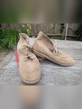 Aetrex Classic Suede Desert Boots in Tan By Lynco Orthotics Shoes Size 9 1/2
